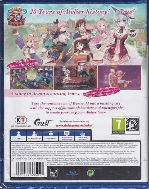 Nelke and the Legendary Alchemists Ateliers of the New World - I Folie - PS4 (AA Grade) (Genbrug)